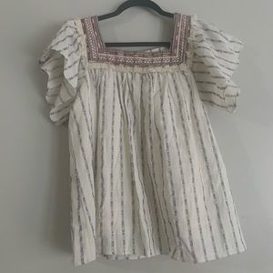 Anthropologie Embroidered Blouse